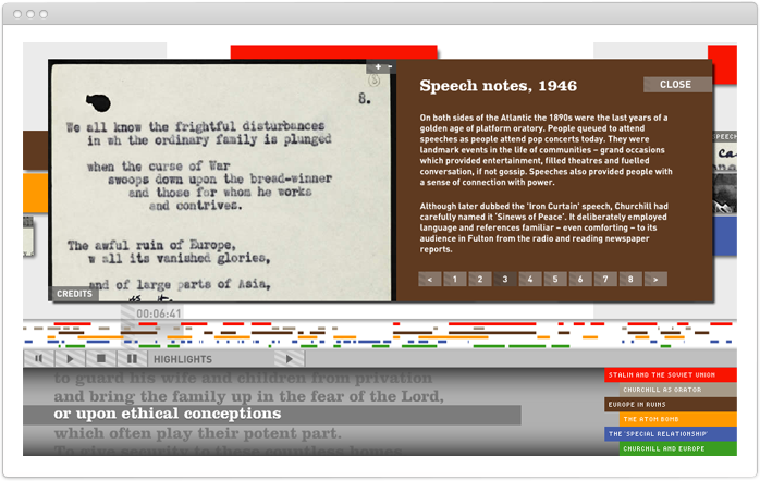 Churchill Speech Interactive