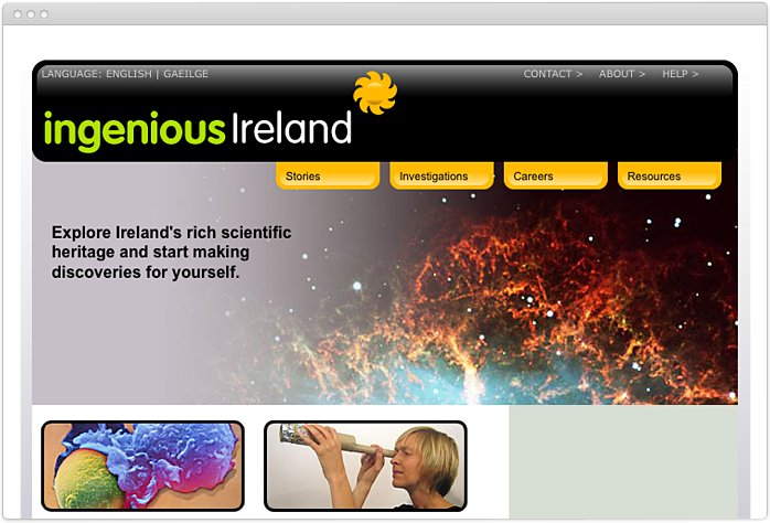 Ingenious Ireland Homepage